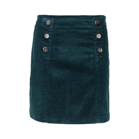 NWT GARCIA Teal Corduroy Mini Skirt - Picture 4 of 7